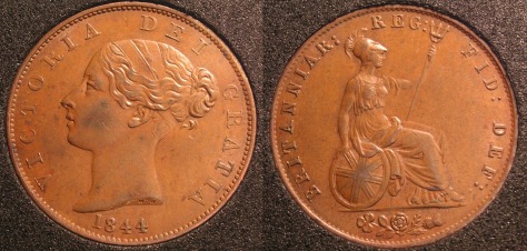 1844 Half Penny