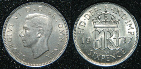 1937 Sixpence 2